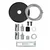 LED Plafonski/luster na sajli LED/44W/230V 3000K 120 cm crna