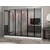Hanah Home ormar sa reflektujućim staklom Nisa 20641, 270 cm, beli