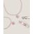 Monsoon Children Set nakita za devojčice Treasure Heart, Oglica, narukvica i šnalice, Roze