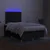Vidaxl Box spring postelja z vzmetnico LED črna 120x190 cm blago