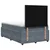 vidaXL Postelja boxspring z vzmetnico Temno siva 120 x 200 cm Žamet