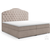 Boxspring postelja Mallorca - 200x200 cm - tkanine Jasmine