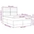 Vidaxl LED Box Spring Postelja Temno siva 160 x 200 cm blago