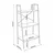 Homestar Polica SANCIA 64x34x97 cm hrast rjava