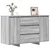 Kreveta Siva Sonoma 120 x 41 x 75 cm Konstruirano drvo