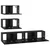 Set TV komoda Zidne 4 pcs Crni hrast Konstruirano drvo