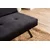 Atelier del Sofa Trosed na razvlačenje Zola, 180x64x78cm, Crni