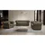 Landscape CHESTERFIELD ZOFA, umazano rjava tekstil