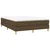 Vidaxl Box spring postelja z vzmetnico temno rjava 140x200 cm blago