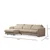 Atelier del Sofa Ugaona garnitura Lily 97x73x290cm Bež