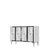HANAH HOME Komoda Pega 120 White Silver