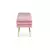 Halmar Tabure VELVA pink/gold (1p=1szt)