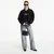 Mikina Off-White Embr Script Crop Polo Crew Black-White S