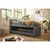 MID.YOU POSTELJA BOXSPRING x , tekstil, leseni material temno siva