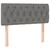 Vidaxl Box spring postelja z vzmetnico temno siva 120x190 cm blago