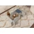 Hanah Home Klub sto Flavio, 105x30x65cm, Sivi