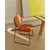 Kovinski jedilni stol z možnostjo nalaganja v barvi terakote Meli – Kave Home