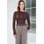Trend Alacati Stili Ženska bluza Alc-X14794, Braon