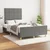 Vidaxl Posteljni okvir brez vzmetnice temno siv 120x200 cm blago