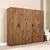 Hanah Home Ormar Kardelen 1600-123, 200x180x51,8 cm, , Braon