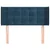 Vidaxl Vzglavje z ušesi temno modro 83x16x78/88 cm žamet
