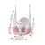 Ricokids 3-v-1 gugalnica z medvedkom, roza