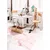 Decormat Vinilna preproga Roza marmor 150x225 cm