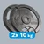 REBEL ACTIVE Liveni gvozdeni olimpijski tegovi sa rukohvatima set 2x10kg / 51mm RBA-2143-10