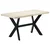 Vidaxl Jedilna miza 140x70x75 cm trden beljen mangov les