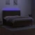 Vidaxl Box spring postelja z vzmetnico LED temno rjava 180x200cm blago