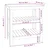 Radni stol sivi 78,5x50x80 cm od masivne borovine
