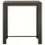 Den Vrtna barska miza rjava 100x60,5x110,5 cm poli ratan