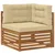 Set vanjskih sofa s jastukom 8 pcs Prirodna i bež