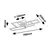 Rabalux Luster Drusus, LED, 40W, 3000-6500K, 70x35cm, Crni