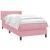 Box Spring krevet s madracem ružičasti 90x210 cm samt