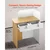 VEVOR Recepcijska miza 80x45x100 cm Bela