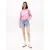 Tommy Jeans Majica ESSENTIAL roza/bela