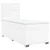 Vidaxl Box spring postelja z vzmetnico bela 90x200 cm umetno usnje