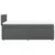 vidaXL Box spring postelja z vzmetnico temno siva 90x190 cm blago