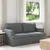 Vidaxl Kavč Temno siva 162 x 80 x 85 cm blago