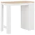 Vidaxl Barska miza s polico 110x50x103 cm bela