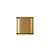 Opviq Zidna lampa Bera-15306, 15x15x11cm, IP20, Zlatna boje