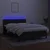 Vidaxl Box spring postelja z vzmetnico LED črna 140x200 cm blago