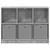 Kreveta s ladicama Betonski sivi 102 x 32 x 73,5 cm