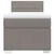 Vidaxl Box spring postelja z vzmetnico taupe 100x200 cm blago