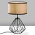 Opviq Stona lampa Diamond-S-707, 25x25x43 cm, IP20, Crno-smeđa