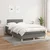 vidaXL Box spring postelja z vzmetnico temno siva 120x190 cm blago