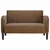 Vidaxl Loveseat kavč rjava 110 cm umetno usnje
