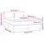 Vidaxl Box spring postelja z vzmetnico modra 140x200 cm blago