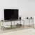 Hanah home TV Komoda Basic Tamnosivo-Zlatna